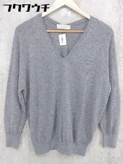 ◇ B:MING by BEAMS ビーミング by ビームス Vネック 長袖 ニット セーター グレー レディース 【中古】 【1002802263675】