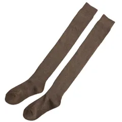 ニーハイソックス レディース サイハイ 靴下 裏起毛 暖か あったか 厚手 膝上 ロング丈 滑り止め 綿混 コットン 無地 冬 美脚 脚長効果 黒 白 赤 茶 紺 8867