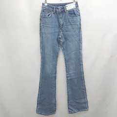 ◇ Θ　美品 GU ジーユー カジュアル ミドルライズフレアジーンズA+EC サイズS ブルー系 レディース E  【1508060019998】