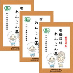 有機栽培 れんこん茶 2g×40包 (お得な3個セット)【がばい農園公式】