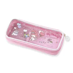 【メール便】マイメロディ 筆箱 ペンケース ラウンドジップ クリアN サンリオ エムプラン 新学期準備文具 キャラクター グッズ 