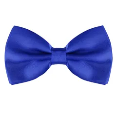 Allegra K ボウタイ 蝶ネクタイ リボン フォーマル 結婚式 入学式 大人 調節可能 無地 メンズ ロイヤルブルー Free Size