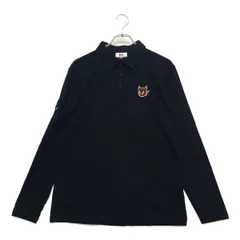 coco 中古 ワック WAAC メンズ 長袖ポロシャツ 2(M) 濃紺 微起毛 シンプル ストレッチ 中古 メンズ ワック WAAC 長袖ポロシャツ 2(M) 濃紺 微起毛