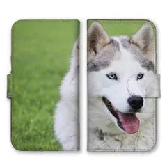 iPhone13Pro Max ケース 手帳型 アイフォン13 プロマックス スマホケース 携帯ケース シベリアンハスキー ハスキー犬 狼犬 いぬ ペット 写真 かっこいい 可愛い かわいい クール カラー03