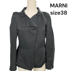 美品　マルニ　MARNI ショート　コート　ジャケット　黒　38、M、9号　S5M119のサムネイル