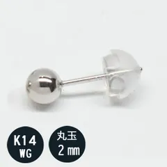 k14 14金　ホワイトゴールド　星のピアス　♯66 k14 14金 ホワイトゴールド 星のピアス ♯66