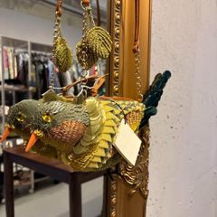 ジャマンピュエッシュ JAMIN PUECH 鳥 バッグ ショルダー スパンコール