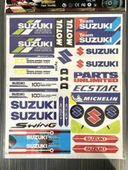 ★アウトレット★新品 MotoGP SUZUKI ECSTAR 反射 ステッカー 24 x 30 cm レーシング スポーツ ステッカー シール