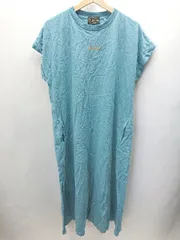 ◇ B:MING by BEAMS シンプル カジュアル バックプリント - ロング丈 ワンピース サイズF ブルー系 レディース E  【1405140029222】