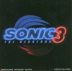 【中古】シール・ステッカー 映画『SONIC3(原題)』 特製ロゴステッカー 「PS5/PS4/Switchソフト ソニック × シャドウ ジェネレーションズ」 早期購入特典