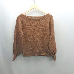 ◇ ⊇ B:MING LIFE STORE by BEAMS ビームス 長袖 ニットカットソー サイズF ブラウン レディース E  【1501160038708】