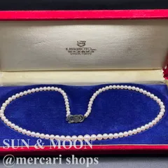 ☆ミキモトパール ネックレス グラデーション ＊4-8㎜＊43㎝