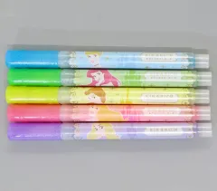 【中古】ペン 5色セット キラリッチ ラインマーカー 「ディズニープリンセス」