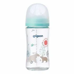 Pigeon(ピジョン) 母乳実感哺乳びん 240ml ガラス Bear 412578