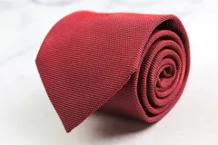 ニジュウサンク ブランド ネクタイ ドット 格子柄 シルク PO メンズ レッド 23区 【中古】のサムネイル