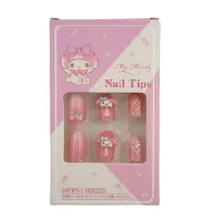 サンタン サンリオキャラクターズ ネイルチップ マイメロディ 24枚入 