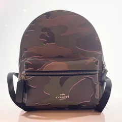 コーチ COACH Medium Charlie Backpack With Wild Camo Print ミディアム チャーリー バックパック ワイルド カモ プリント F31452 B-44