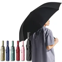 Prv 【2024年版 体感温度-18.9℃ / カバンが濡れない 晴雨兼用 折りたたみ傘 】大きい (116cm) 超撥水加工 自動開閉 ワンタッチ 風に強い グラスファイバー 10本骨 日傘 uvカット99% UPF50+ 遮光 遮熱 断熱 折り畳み傘 1