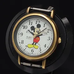 稼働 セイコー アルバ QZ ミッキーマウス ディズニー キャラクター文字盤 本体のみ V515-6420 レディース腕時計 KMR 2000000 NSK