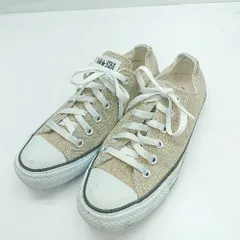 ◇ Θ CONVERSE コンバース ローカットスニーカー サイズ23.5 ベージュ ホワイト レディース E  【1502180012518】