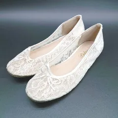 ◇ Balancoire ブランコワール レース　リボン パンプス サイズS クリーム系 レディース E  【1301260047828】のサムネイル