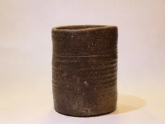 古備前　水指　高さ21.5㎝(蓋込) 木箱付　タウル　東な6-1116③ Yahoo!オークション -「古備前水指」の落札相場・落札価格
