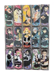 鬼滅の刃 絵札缶バッジ　15種セット   ( 炭治郎 & 禰豆子 & 善逸 & 伊之助 & カナヲ & 不死川玄弥 & 冨岡義勇 & 胡蝶しのぶ & 時透無一郎 & 不死川実弥 & 伊黒小芭内 & 甘露寺蜜璃 & 宇髄天元 & 煉獄杏寿郎 & 悲鳴嶼行冥 )