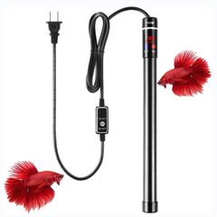 【人気商品】水槽用ヒーター セーフティヒーターSH 500Ｗ ヒーター サーモスタット一体型 オートヒーター 自動温度制御 安全カバー付 水槽 温度調整式 熱帯魚 観賞魚 MQUPIN 淡水海水両用 日本語取扱説明書付き (500W)