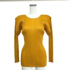 美品 PLEATS PLEASE イッセイミヤケ 長袖カットソー カーキ 4 - メルカリ