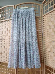 プリーツ シフォン ロング丈スカート