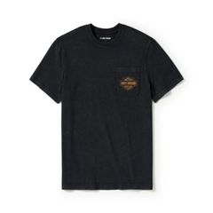 ハーレーダビッドソン　メンズ ライトニングボルトポケットTシャツ