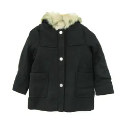 ザラキッズ ファージャケット ジャンパー アウター キッズ 女の子用 134サイズ ブラック ZARA kids 【中古】