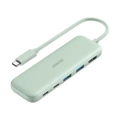 （まとめ） アンカージャパン ANKER 332 USB-Cハブ（5-in-1 PD100W対応） グリーン A8355061 1個 