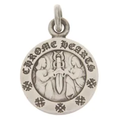 CHROME HEARTS (クロムハーツ) CHRM ANGL MDL エンジェルメダルチャーム V2 シルバーネックレストップのサムネイル