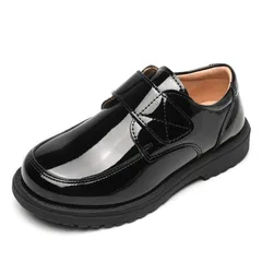 フォーマルシューズ 男の子 キッズ 子供靴 シューズ フォーマル 黒 入学式 結婚式 発表会 ローファー マジックテープ 軽量 TLdJ877