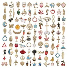 【在庫セール】アクセサリーパーツ チャームペンダント 耳飾り ルーズスペーサー ミックス チャームパーツ ジュエリー作り 可愛い エナメルペンダント デコキット 合金ペンダント クラフト手芸 31個入り チャーム 手作りDIY Home 飾り物工芸品 Beth