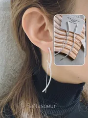 〔SaNasoeur〕【ニッケルフリー】ゆらゆらピアス韓国デザイン