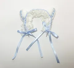 DMMスクラッチ 推し活グッズ ぬいぐるみ用 猫耳カチューシャ サックス