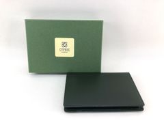 【未使用】CYPRIS カードケース　パスケース　緑革 箱付き