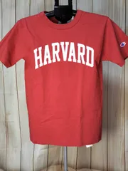 Champion チャンピオン T1011 × HARVARD ハーバード大学 コラボ Tシャツ レッド USA製 S