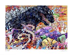 村上隆 版画 庵野秀明監督へのオマージュ: エヴァ&シン・ゴジラ 村上隆 版画 庵野秀明監督へのオマージュ: エヴァ&シン・ゴジラ