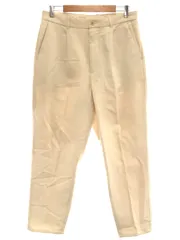 Steven Alan スティーブンアラン 19SS ORGANIC SUPER BAGGY TAPERED コットンテーパードパンツ アイボリー Lのサムネイル