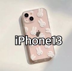 ミッフィーiPhone13ケース 新品未使用 iPhoneカバー 総柄ミッフィークリアケース