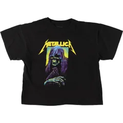 古着 METALLICA メタリカ ドクロ柄 スカル柄 バンドTシャツ バンT メンズL相当/eaa560061