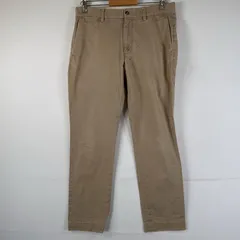 古着 ポロ・ラルフローレン POLO RALPH LAUREN チノパンツ チノパン ワンポイント スラックス w31 L30  ベージュ メンズ