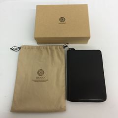 美品 GANZO ガンゾ THIN BRIDLE シンブライドル ファスナー付きシステム手帳 バイブルサイズ