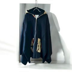 着物フーディ パーカー 帯 黒留袖 リメイク remake メンズ レディース 久喜倉庫店 NO.0010