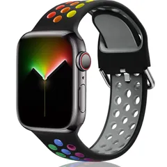 コンパチブル apple watch バンド アップルウォッチ バンド iwatch series 9/Ultra2/Ultra/8/7/6/5/4/3/2/1/SE スポーツバンド 交換用ベルトiwatch 38mm 40mm 41mm 42mm 44mm