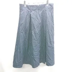 ◇ Θ ◎ ANAYI 膝丈 フレア スカート サイズ38 ネイビー レディース E  【1410100055449】