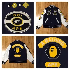 A BATHING APE ロゴパッチ スタジャン A BATHING APE ロゴパッチ スタジャン